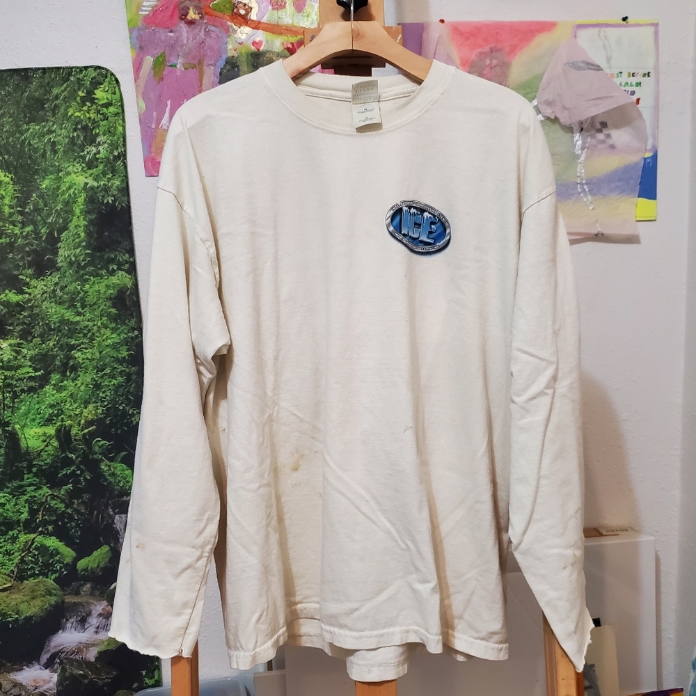 Manufacturers World Cup Ice Racing Competition Long Sleeve Tee Men XL